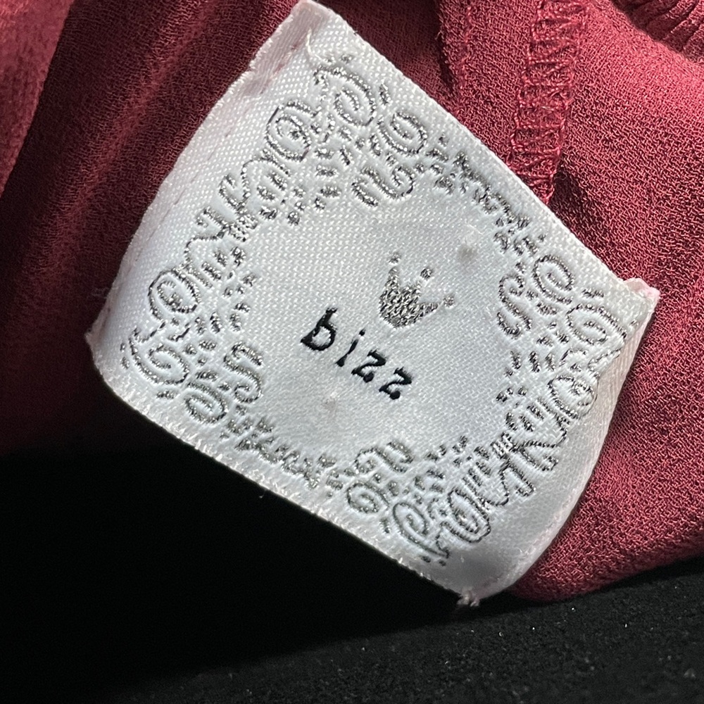 Maroon Ruffled Bizz Mini Dress - Picture 4 of 5